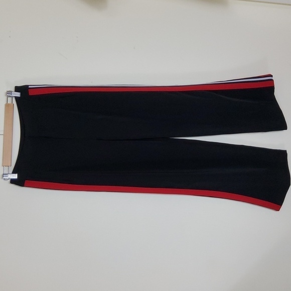 Honey Punch Track Pants Red & White Stripes Size M - Picture 1 of 4